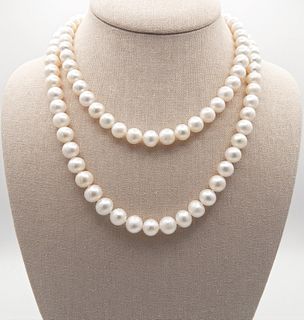 14k Gold & 8.5mm-9.5mm Freshwater Pearl Necklace