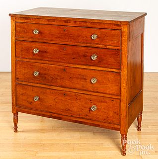 Pennsylvania Sheraton cherry chest of drawers