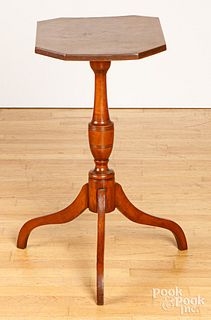 Federal maple candlestand, early 19th c.