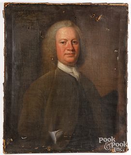 Oil on canvas portrait of a gentleman, ca. 1800