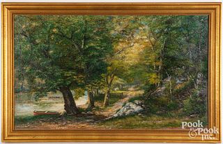 George Falk oil on canvas landscape