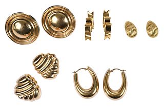 Collection of Five Pairs of Earrings 
