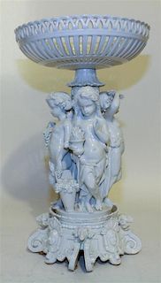 A Continental Porcelain Centerpiece Height approximately 19 3/4 inches.