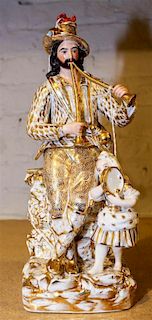 * A French Porcelain Figural Pastille Burner Height 14 inches.