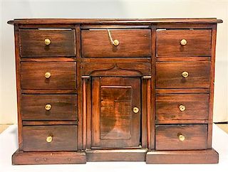 * A Pine Diminutive Chest of Drawers Width 14 3/4 inches.