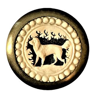 A Division One Natural Material Animal Button
