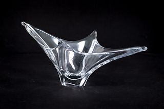Daum Clear Glass Centerpiece