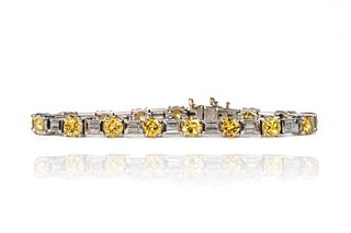 Yellow Diamond Bracelet 