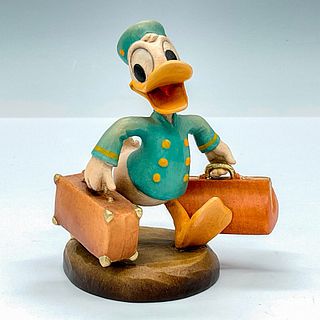 Anri Club Walt Disney Wood Figurine, Bellboy Donald