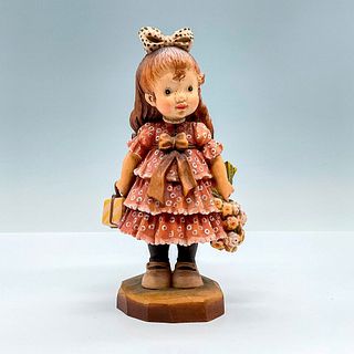Anri Italy Wood Carved Figurine, A Special Day