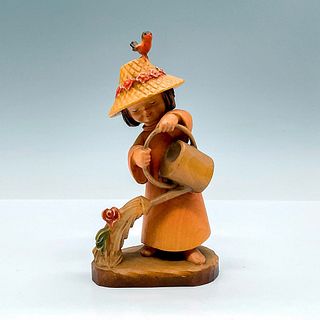 Anri Italy Wood Carved Figurine, Gardner
