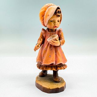 Anri Italy Wood Carved Figurine, Ginger Snap