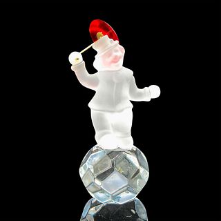 Ebeling & Reuss Crystal Figurine by Swarovski, Clown on Ball