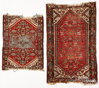 Two Hamadan mats, ca.1930