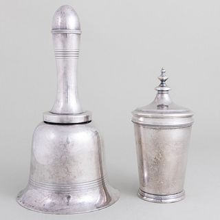 Silver Plate Bell Form Cocktail Shaker