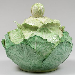 Lady Anne Gordon Porcelain Cabbage Form Tureen and Cover