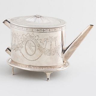 George III Silver Teapot with a Stand