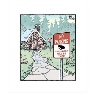 Bizarro! "Witch Parking" Numbered Limited Edition Hand Signed by Creator Dan Piraro; Letter of Authenticity.