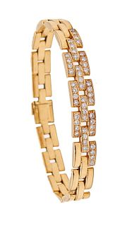 Cartier Paris Maillon Panthere Bracelet In 18K Gold With 1.64 Ctw In Diamonds