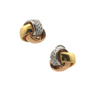 Recarlo 18k Gold Earrings with Diamonds
