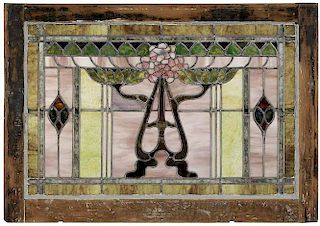 Stained Glass Window in Frame
