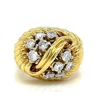 18K Yellow Gold 1.10 Ct. Diamond Ring