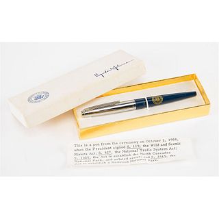 Lyndon B. Johnson 1968 Bill Signing Pen for Four Nature Conservation Acts