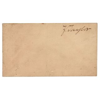 Zachary Taylor Franking Signature - Very Likely as President