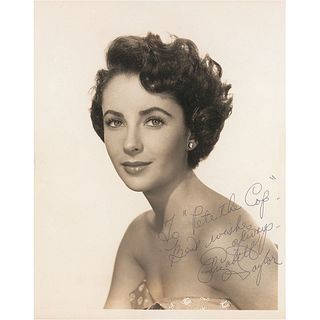 Elizabeth Taylor Early Signed Photograph