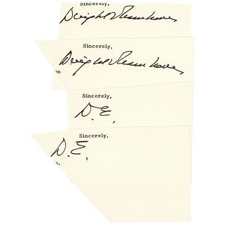 Dwight D. Eisenhower (4) Signatures