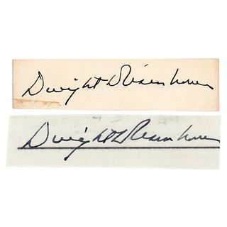 Dwight D. Eisenhower (2) Signatures