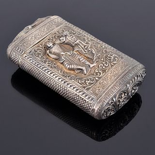 Silver Repousse Cigar Box