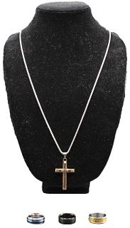 (4) Stainless Steel Jewelry /Religious