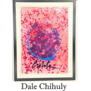 Dale Chihuly (B. 1941) USA, Acrylic Paint & Mixed Media on Paper