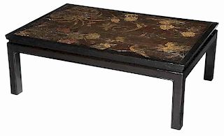 Chinese Lacquer-Decorated Low Table