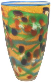 Lisa Aronzon Vertical Art Glass Vase