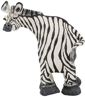 Todd Warner Whimsical "Zebra" Sculpture