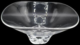 Mid 20th Century Signed Steuben Glass Bowl