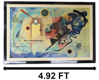 Large After Kandinsky Print 'Yellow-Red-Blue'