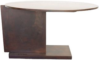 Vintage Modern Bronze Patinated Steel Coffee Table