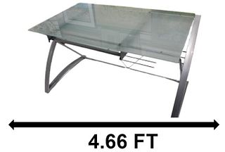 Metal and Glass Desk