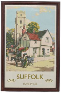 John Bee (B. 1895) Suffolk LNER poster UK