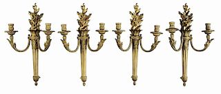 Two Pairs Empire Revival Wall Sconces