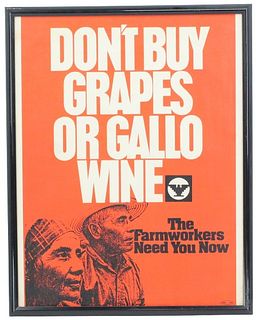 1960's Vintage Farmworkers Poster
