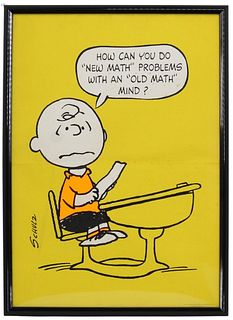 Vintage 1970's Peanuts Poster, Charles Schulz