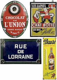 Four Vintage French Signs