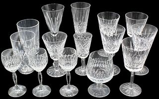 Collection of 15 Crystal Waterford Glasses