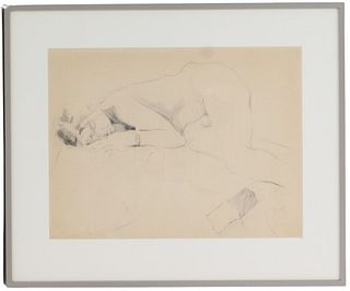 Sharon Boysel (1939-2022) American, Nude Sktetch