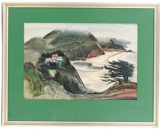 Alexander Nepote (1913-1986) American, Watercolor