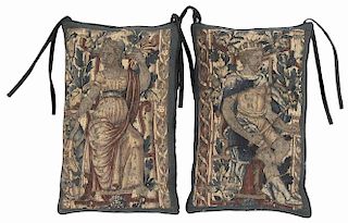 Pair of Tapestry Panel Pillows